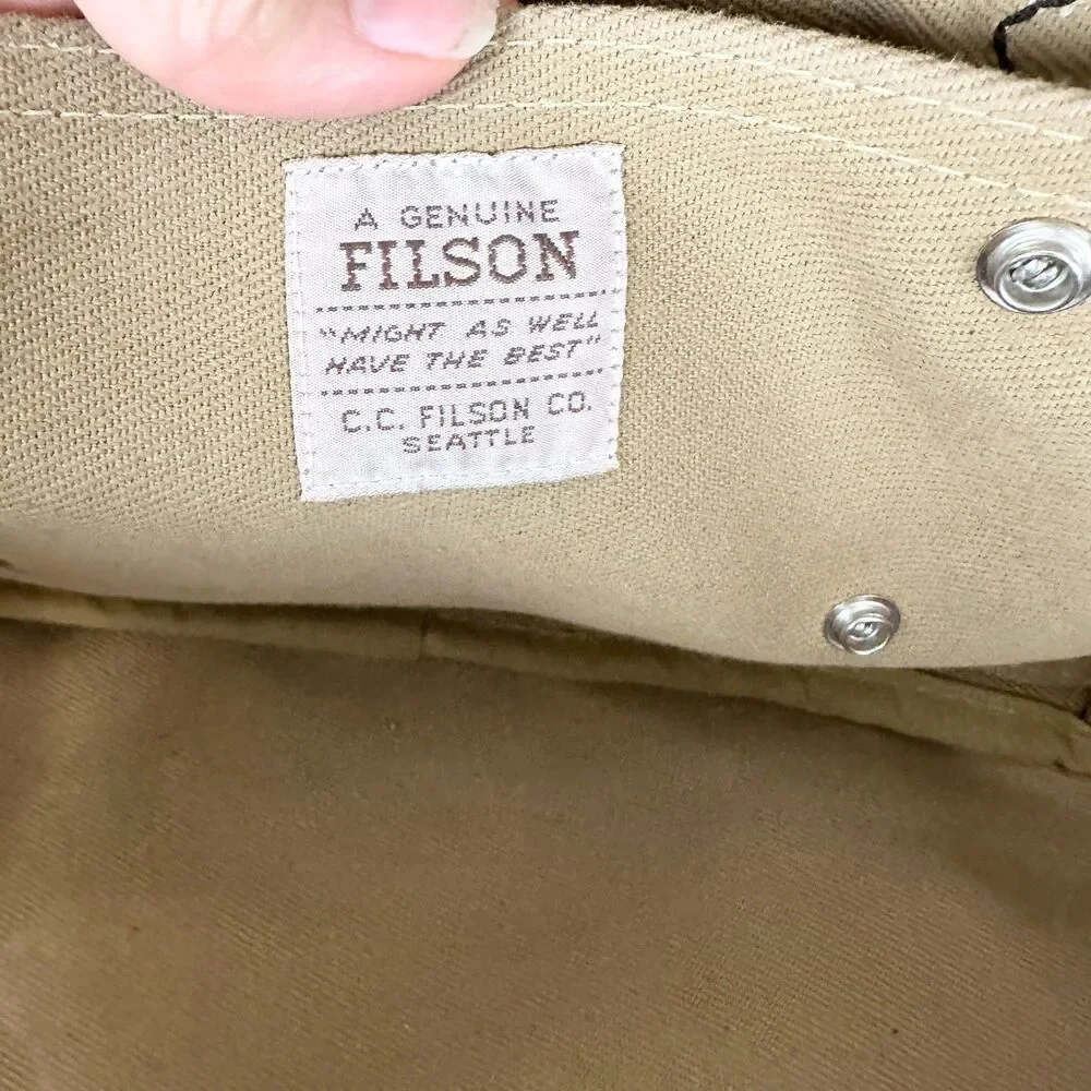 Filson 264 Original Rugged Twill Compartment Case Duffle Talon Era Travel